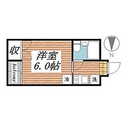 東京メトロ半蔵門線 押上駅 徒歩3分の賃貸アパート 1階1Kの間取り