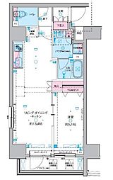 JR総武本線 馬喰町駅 徒歩4分の賃貸マンション 10階1LDKの間取り