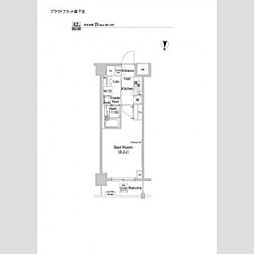 都営新宿線 森下駅 徒歩5分の賃貸マンション 7階1Kの間取り
