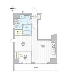 東京メトロ日比谷線 入谷駅 徒歩3分の賃貸マンション 7階2LDKの間取り