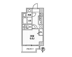 JR総武線 両国駅 徒歩7分の賃貸マンション 9階1Kの間取り