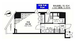 グランドコンシェルジュ新御徒町アジールコート 6階1Kの間取り