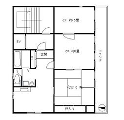 東京メトロ銀座線 田原町駅 徒歩1分の賃貸マンション 7階3DKの間取り