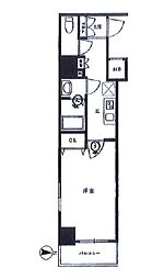JR常磐線 南千住駅 徒歩14分の賃貸マンション 3階1Kの間取り