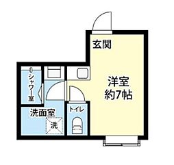 東京メトロ千代田線 湯島駅 徒歩2分の賃貸マンション 8階ワンルームの間取り