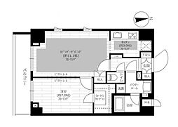 東京メトロ日比谷線 入谷駅 徒歩7分の賃貸マンション 11階1LDKの間取り