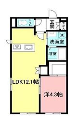 間取図画像 1LDK
