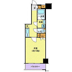 ジェノヴィア隅田川westスカイガーデン 1Kの間取図画像