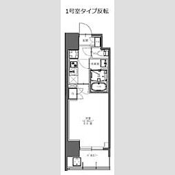 エス-レジデンス北千住reiz 1Kの間取図画像