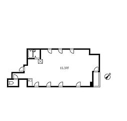 NYビル ワンルームの間取図画像