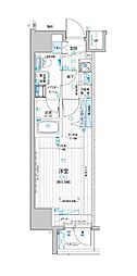 MAINSTAGE入谷4 1Kの間取図画像