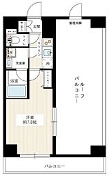 ルクシェール浅草 1Kの間取図画像