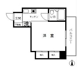 '88スズキパレス 1Kの間取図画像
