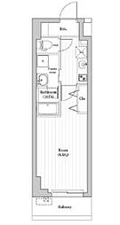 アーバンパーク三ノ輪2 1Kの間取図画像