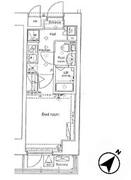 ARTESSIMOTORRANZA 1Kの間取図画像