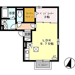 ラヴィアンローズ B棟 1階