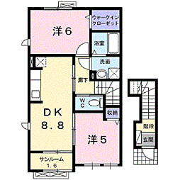 シャン・ド・フル−ル　Ｅ 2階