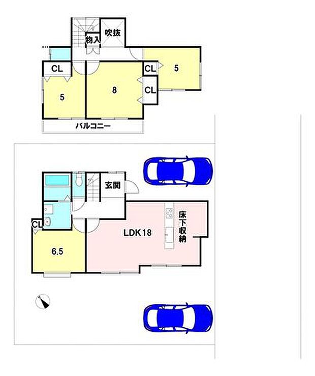 【内外装リフォーム済】各居室に収納あり！駐車スペースは2台分へ拡張工事