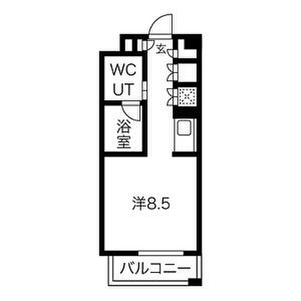 白川公園パークマンション 907｜愛知県名古屋市中区栄２丁目(賃貸マンション1K・9階・24.27㎡)の写真 その2