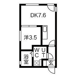LeGioie(レジョイエ)ささしまライブ駅3 3階1DKの間取り