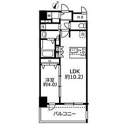 アドバンス名古屋モクシー 15階1LDKの間取り