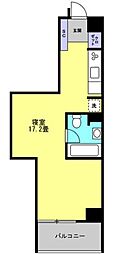 FLATS GAZERY(フラットガゼレイ) 4階ワンルームの間取り
