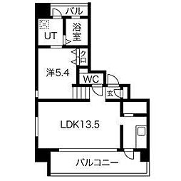 J.VISCONTI 2階1LDKの間取り