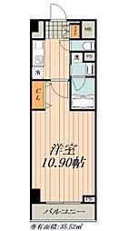 ロイヤルカーサ千種 3階1Kの間取り