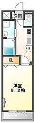 グレーシア・Ｋ 1階1Kの間取り