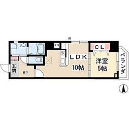 Notre chez nous SANNOU (ノートルシェ 5階1LDKの間取り