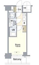 エスリード鶴舞グランパークス 10階1Kの間取り