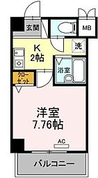 間取図画像 1K