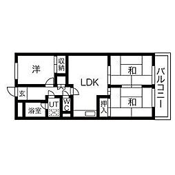 リアライズ矢田川 7階3LDKの間取り