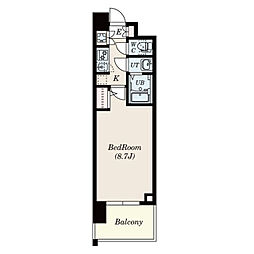 La Douceur本郷 11階1Kの間取り