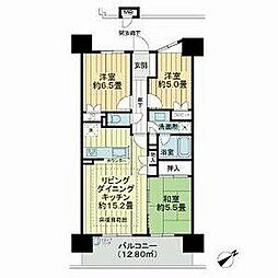プライムメイツ東別院 3階3LDKの間取り