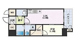 エステムコート名古屋新栄IVネスト 10階1DKの間取り