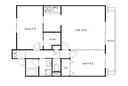 間取図画像 2LDK