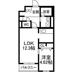 間取図画像 1LDK