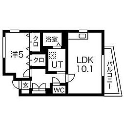 間取図画像 1LDK