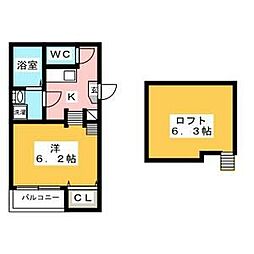 間取図画像 1K