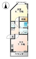 間取図画像 1DK