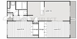 間取図画像 2LDK