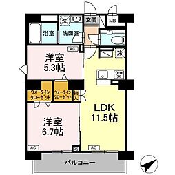 間取図画像 2LDK