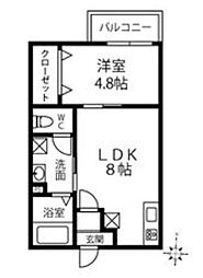 間取図画像 1LDK