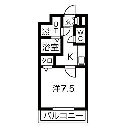 間取図画像 1K