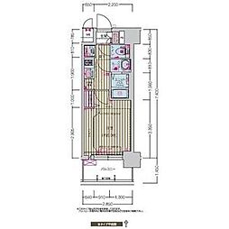 プレサンス千種駅前レガート 9階1Kの間取り