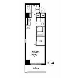 丸の内エンブルコート(旧 サン・丸の内三丁目ビル) 7階1Kの間取り