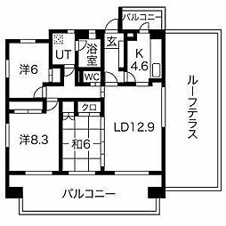 Floresta名駅 10階3LDKの間取り
