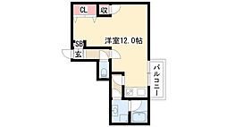 ナゴヤマンション今池 ワンルームの間取図画像