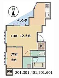間取図画像 1LDK